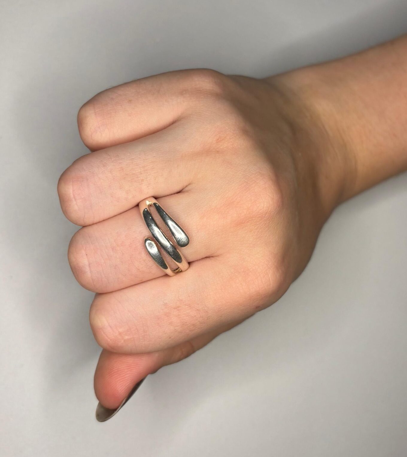 Anel 3 fios aberto ponta