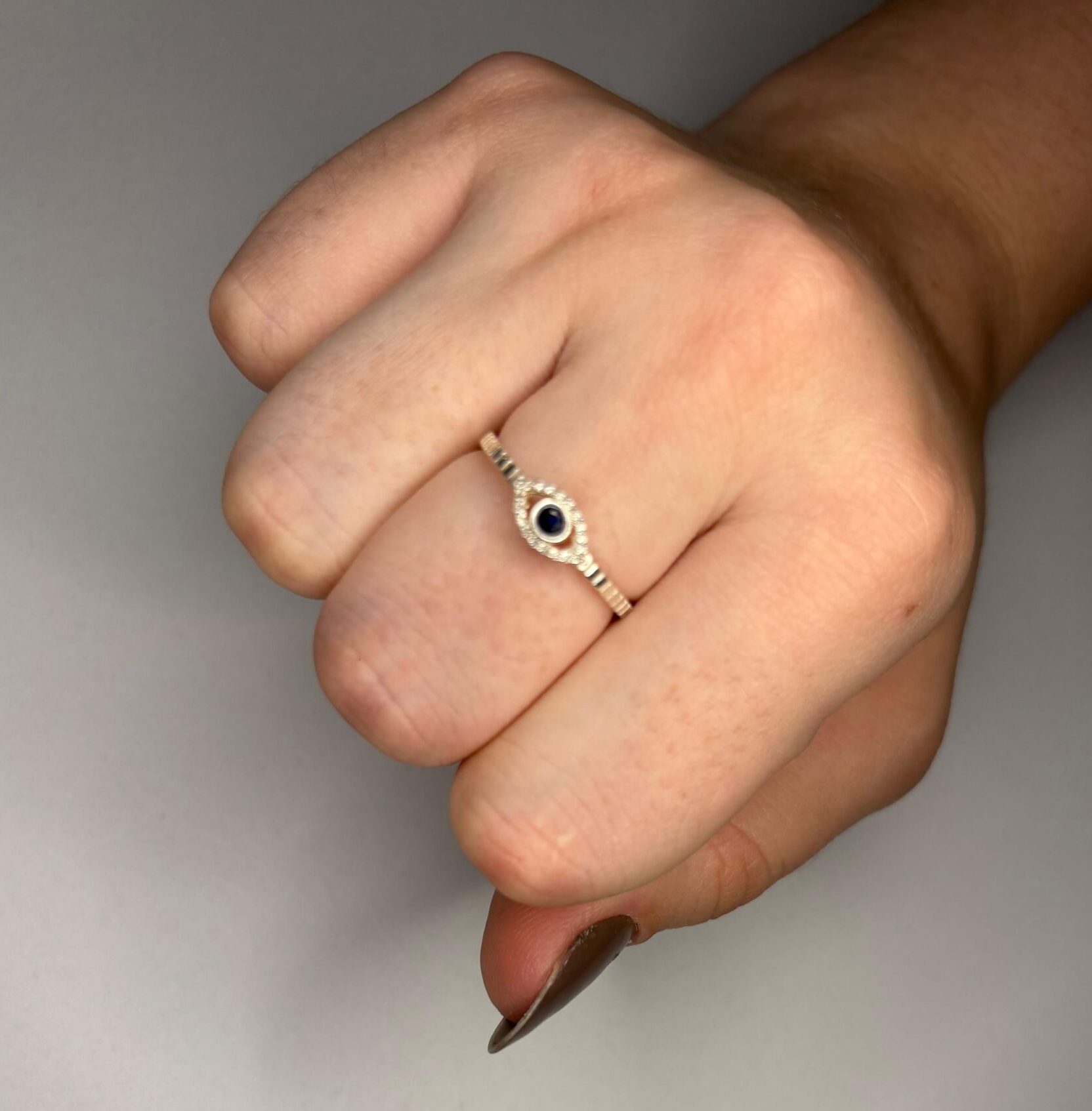 Anel olho grego PRATA 925